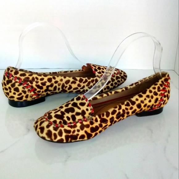 Kate Spade New York Sadie Calf Hair Leopard Flats Size 6 - Picture 4 of 10
